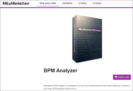 mixmeister bpm analyzer for mac