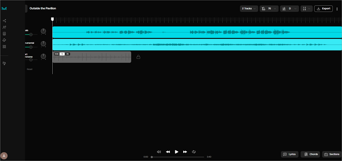 moises track separation