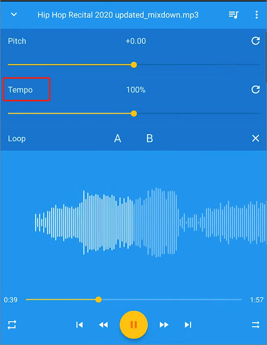 musik geschwindigkeitswechsler verlangsamen mp3