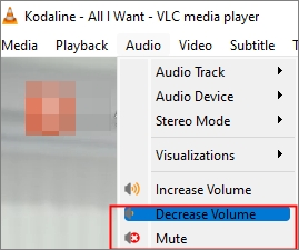 mute audio from video