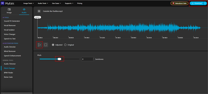 myedit 變更歌曲音調