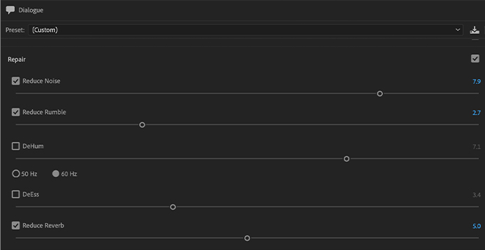 noise reduction effect