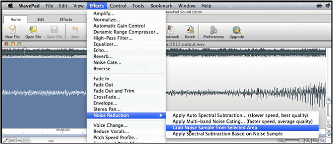 Rauschunterdrückung Wavepad