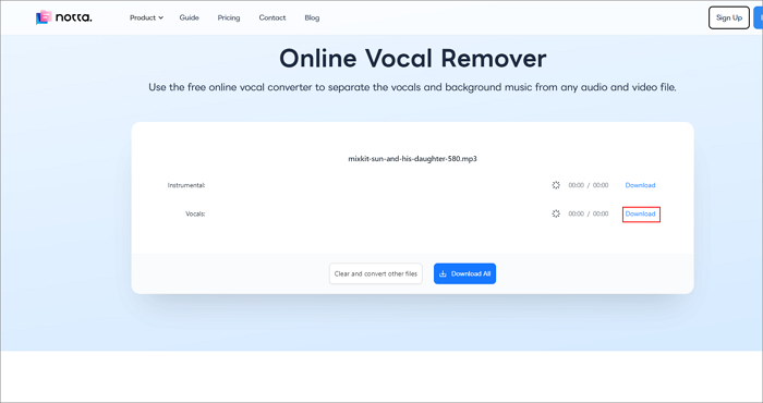 notta download files
