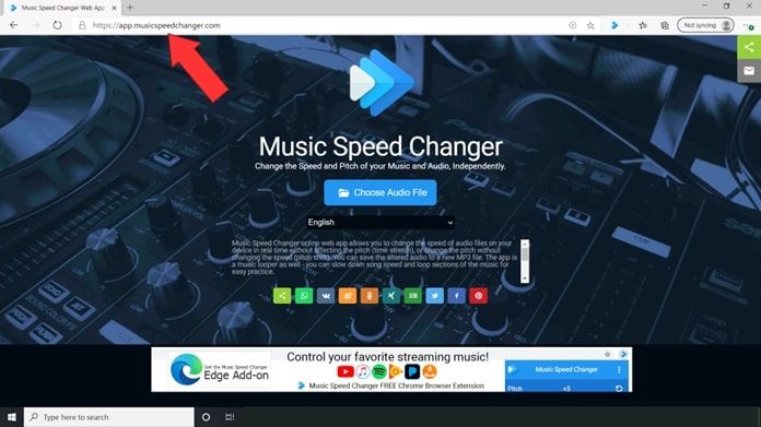 Open Music Speed Changer Web App