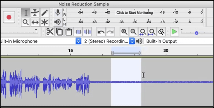 abrir pista en Audacity