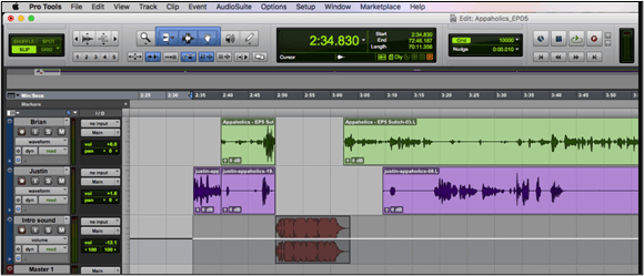 Intro-Menü von Pro Tools