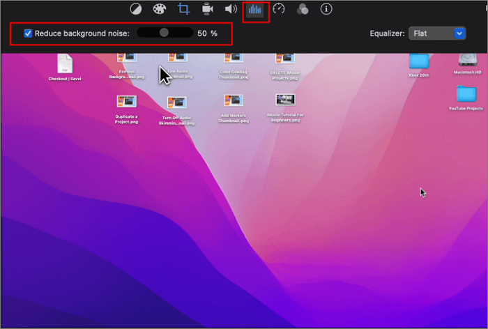 Reduce background noise