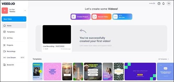Reduce noise from audio via VEED