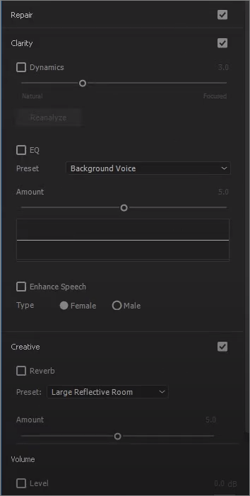 restore sound premiere pro