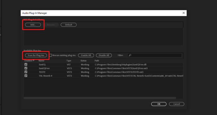 Rechercher des plugins
