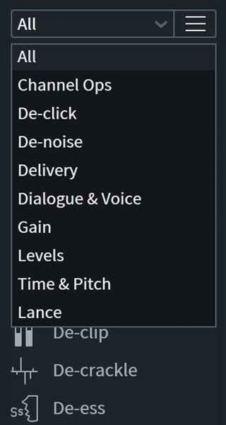選擇消除咔嗒聲模組