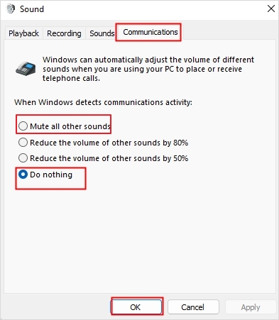 Mute all other sounds