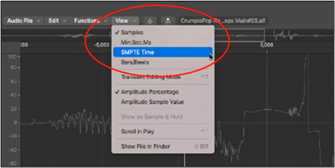 Tempo SMPTE Logic Pro X