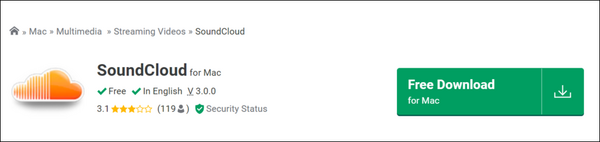 click on the free download option