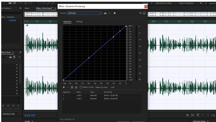 réglage du paramètre Seuil