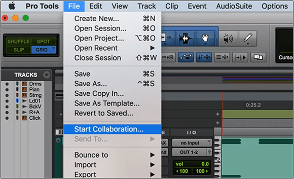 Zusammenarbeit starten Pro Tools Intro