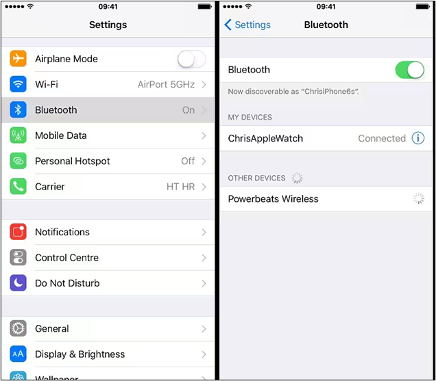 turn off Bluetooth iPhone