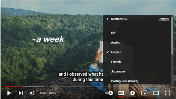 turn subtitles on and off on lg smart tv