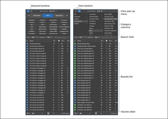 loop browser options