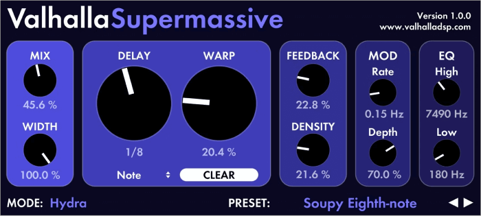 Valhalla Super Massive Reverb