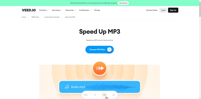 speed up mp3 veed