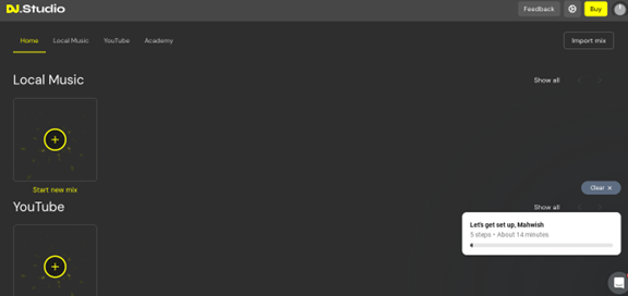 youtube dj start new mix