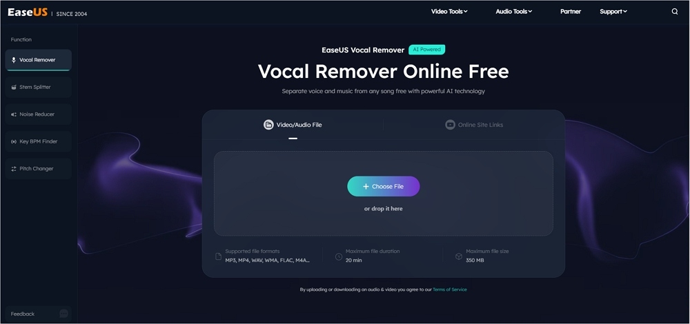 new easeus online vocal remover